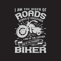 diseño de camisetas de motociclista para amantes de las motocicletas. camiseta de motorista. vector
