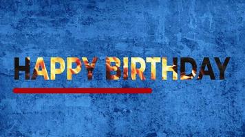 Happy Birthday Effect Stock Video Footage for Free Download