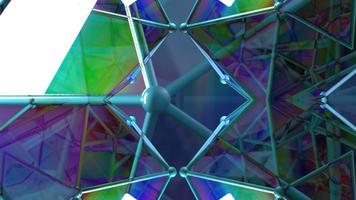 geometría abstracta futurista - bucle video