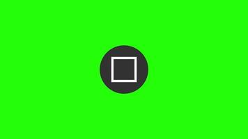 Animated Morphing of Square, Round and Triangle symbols on Green Screen video