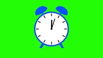 1 uur bewegende timeranimatie op groen scherm video