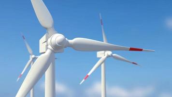 fazenda de energia do moinho de vento, conceito de energia verde video
