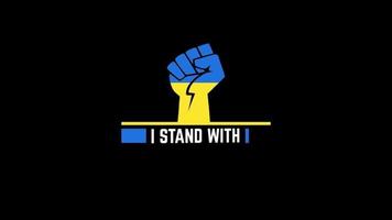 I stand with Ukraine end Russia Ukraine War video