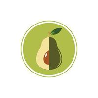 Avocado vector icon template background illustration