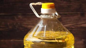 slow motion of vegetable oils in a container video