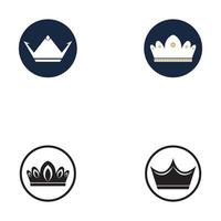 Set of crown icons. Collection of crown awards for winners  champions  leadership. Vector isolated elements for logo  label  game  hotel  an app design. Royal king  queen  princess crown.