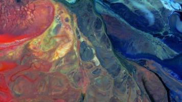 Fluid Painting Abstract Texture Intensive Colorful Mix Of Galactic Vibrant Colors Texture Style video
