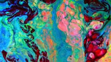 Fluid Painting Abstract Texture Intensive Colorful Mix Of Galactic Vibrant Colors Texture Style video