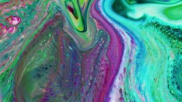 Fluid Painting Abstract Texture Intensive Colorful Mix Of Galactic Vibrant Colors Texture Style video