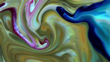 pintura fluida textura abstracta mezcla colorida intensiva de colores galácticos vibrantes estilo de textura video