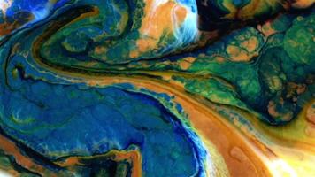 Fluid Painting Abstract Texture Intensive Colorful Mix Of Galactic Vibrant Colors Texture Style video