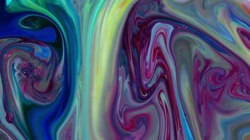 Fluid Painting Abstract Texture Intensive Colorful Mix Of Galactic Vibrant Colors Texture Style video