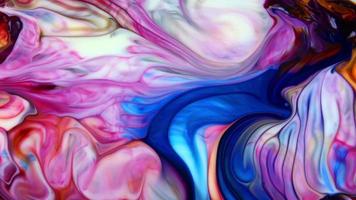 pintura fluida textura abstrata mistura colorida intensiva de cores vibrantes galácticas estilo de textura video