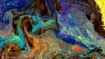 Fluid Painting Abstract Texture Intensive Colorful Mix Of Galactic Vibrant Colors Texture Style video