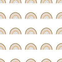 Cute boho rainbow seamless pattern. Creative childish print for fabric, wrapping, textile, wallpaper, apparel. Vector digital paper.