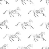 Horses seamless pattern. vector