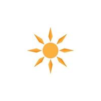 diseño de plantilla de logotipo de icono de ilustración de vector de sol