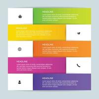 Steps business data visualization timeline process infographic template design with icons vector