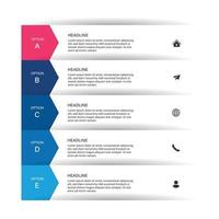 Steps business data visualization timeline process infographic template design with icons vector