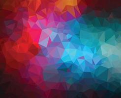 ilustración poligonal multicolor, que consta de triángulos. fondo geométrico en estilo origami con un degradado. diseño triangular para su negocio. arco iris, imagen de espectro. vector