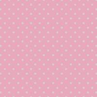 Seamless repeating polka dot spotty pattern with small white spots on a pale pastel pink background. vector