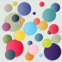 Abstract Colorful Bubbles Background - vector