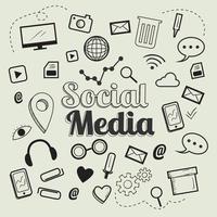 Social Media Icon Design Template. Vector Illustration