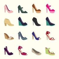 Women Shoes Icon Design Template. Vector Illustration