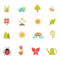 plantilla de diseño de icono de primavera. ilustración vectorial vector