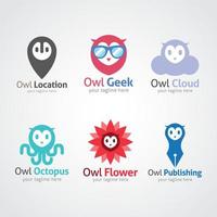 Owl Logo Design Template. Vector Illustration
