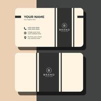 Simple And Minimal Business Card vector