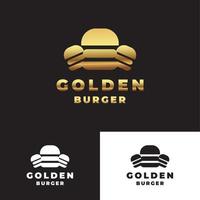 Golden Burger Logo vector