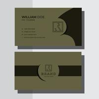 Clean And Modern Business Card vector