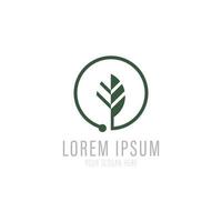 Tree vector icon. Nature leaf vector illustration logo design.