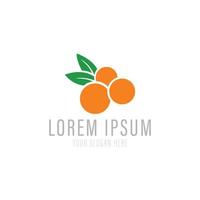 Orange farm logo design concept. vector