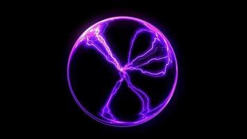 Abstract electric energy ball video