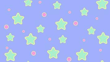 Abstract colorful cute star animation. video