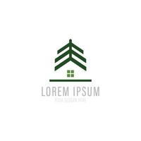 Home vector logo design template with nature concept.