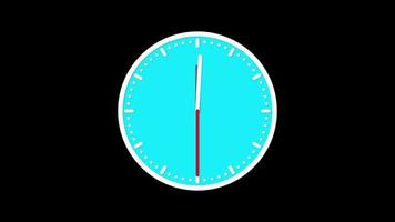 Clock with moving arrows video