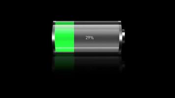 Battery Charging 3D Glass animation video