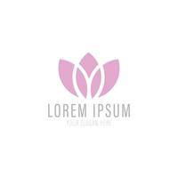 Lotus flower logo vector design.