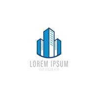 Skyscraper or high building. Logo design vector icon symbol illustration.