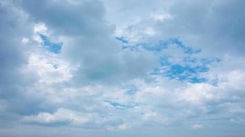 Timelapse of blue sky beautiful cloud at holiday day for background. video