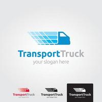 Minimal truck logo template - vector