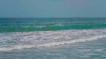 Ships at seaon the horizon, oil tanker passing offshore video