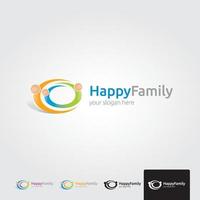 Minimal family logo template vector