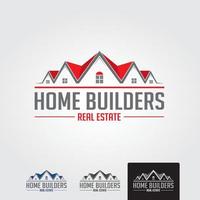 Minimal real estate logo template - vector