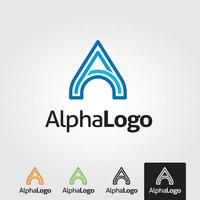 Minimal letter a logo template - vector