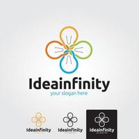 Minimal ideas logo template - vector