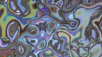 abstrakter strukturierter metallischer holografischer schillernder Hintergrund. video